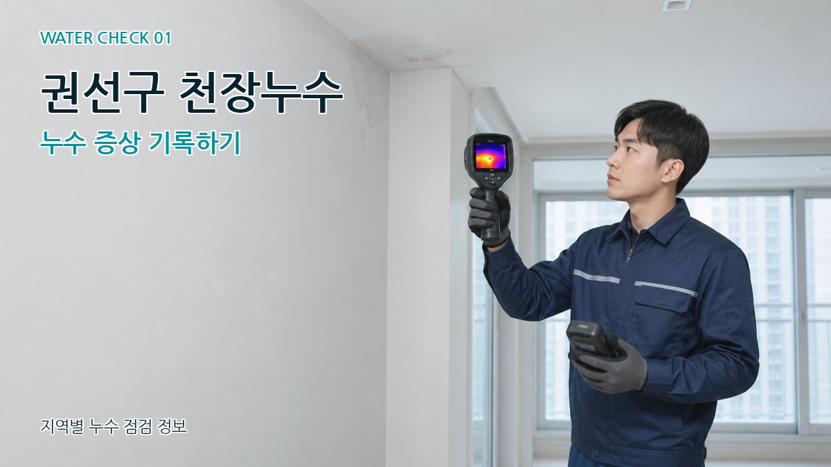 권선구 아파트누수 누수탐지 이미지