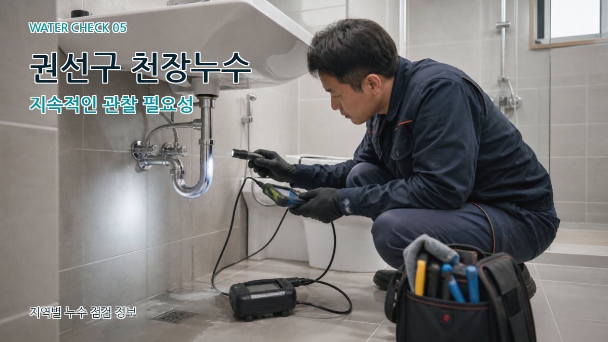 권선구 누수공사 누수탐지 이미지