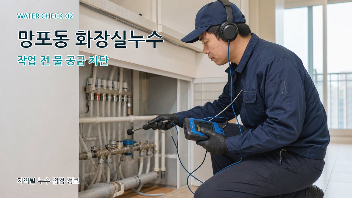 망포동 화장실누수 누수탐지 이미지