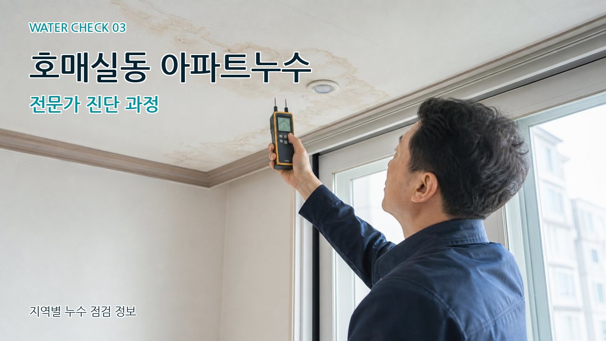 호매실동 천장누수 누수탐지 이미지