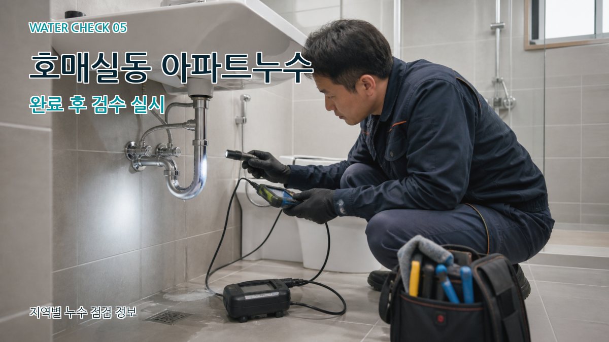 호매실동 누수공사 누수탐지 이미지