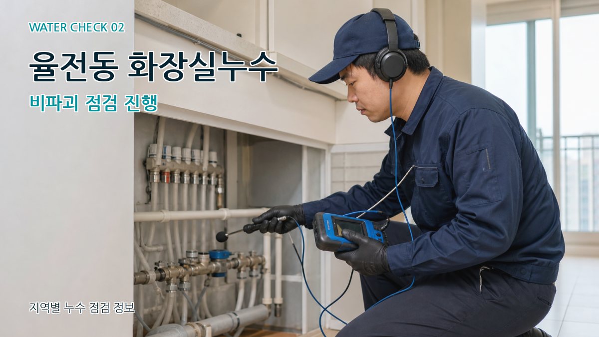 율전동 화장실누수 누수탐지 이미지