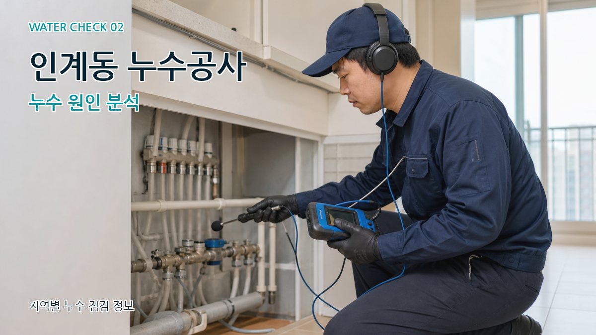 인계동 화장실누수 누수탐지 이미지