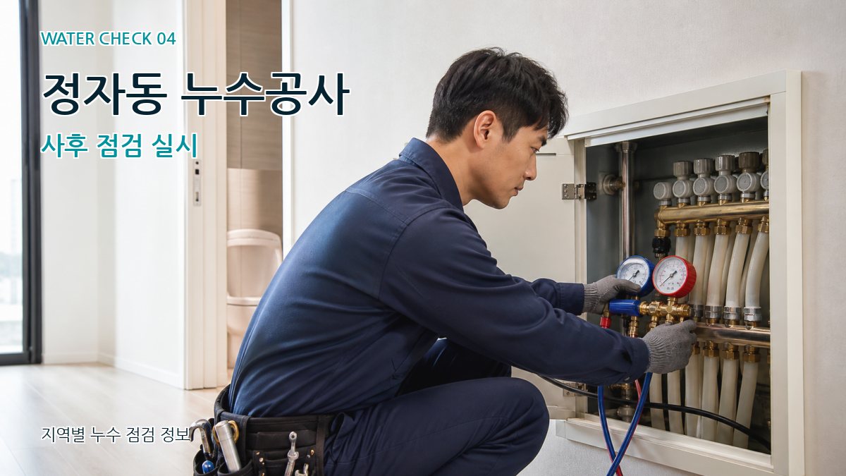 정자동 누수공사 사후 점검 실시
