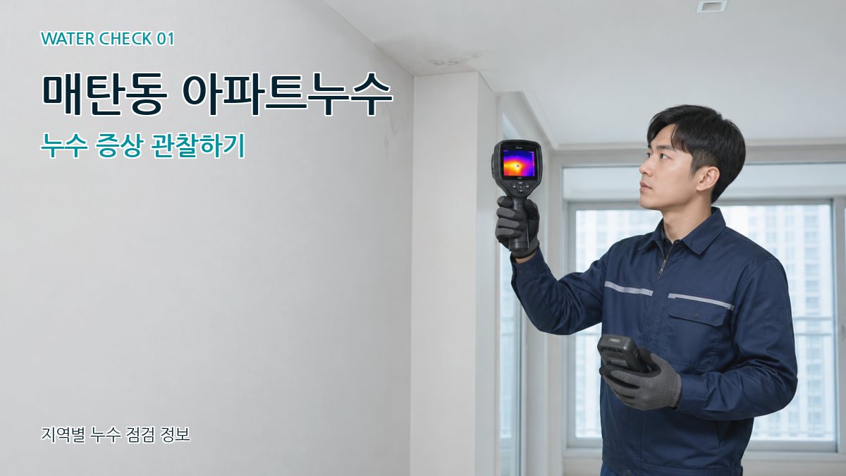 매탄동 아파트누수 누수탐지 이미지