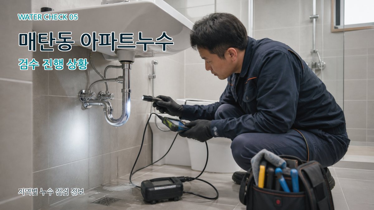 매탄동 누수공사 누수탐지 이미지