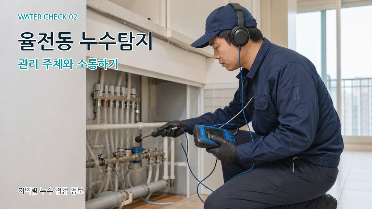 율전동 화장실누수 누수탐지 이미지
