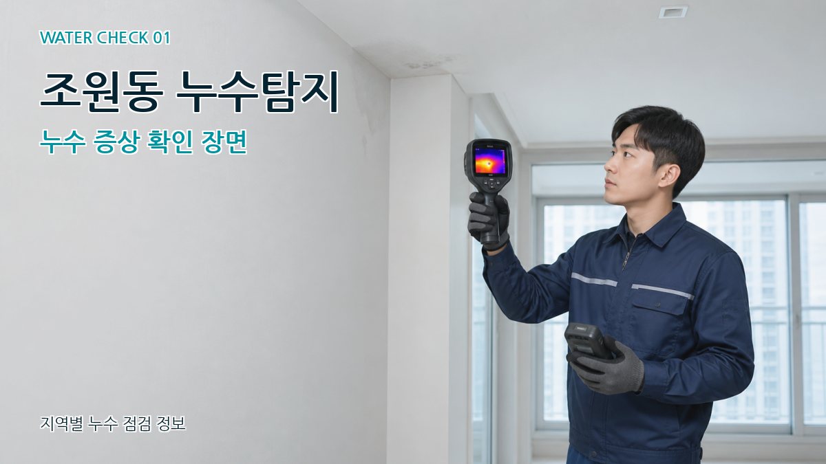 조원동 아파트누수 누수탐지 이미지