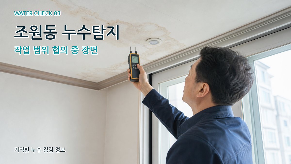조원동 천장누수 누수탐지 이미지