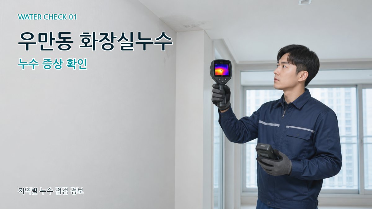 우만동 아파트누수 누수탐지 이미지