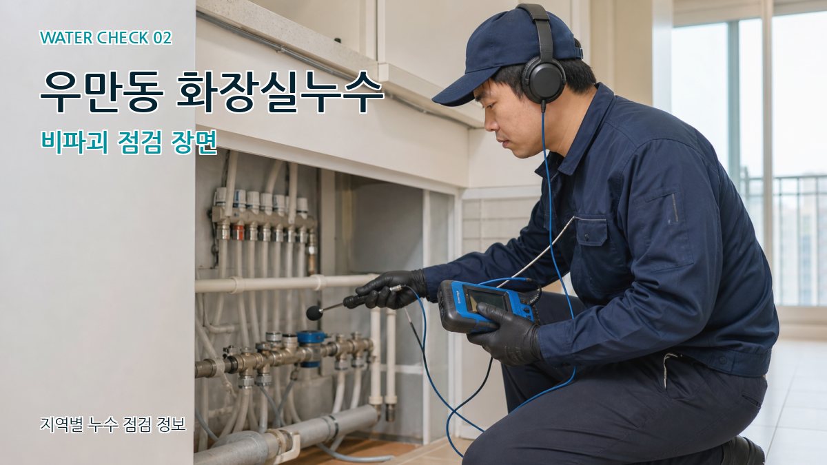 우만동 화장실누수 누수탐지 이미지