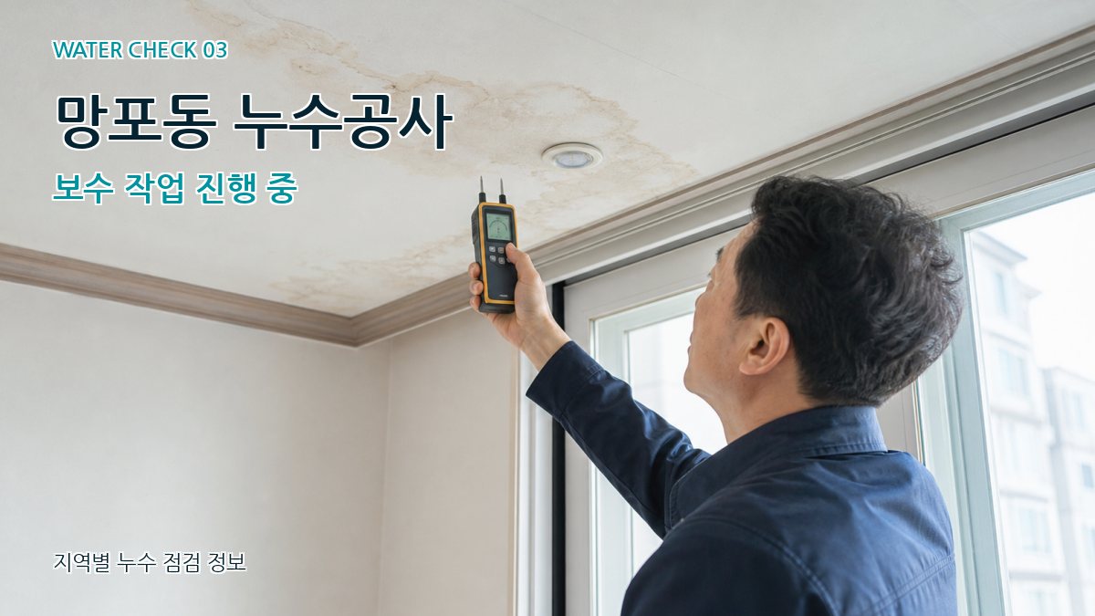 망포동 천장누수 누수탐지 이미지